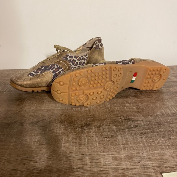 Sesto Meucci Shoes Womens Sesto Brand Leopard Print Golf Shoe Size